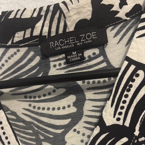 Rachel Zoe Monochrome floral Dress Medium - Picture 2 of 8